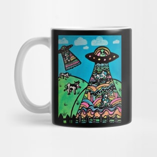 Trippy alien abduction Mug